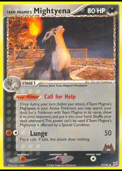 Team Magma's Mightyena #37/95 — Team Magma vs Team Aqua