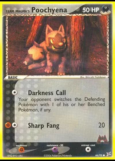 Team Magma's Poochyena #66/95 — EX Team Magma vs Team Idro