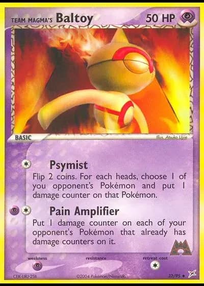 Team Magmas Puppance #32/95 — EX Team Magma vs Team Aqua