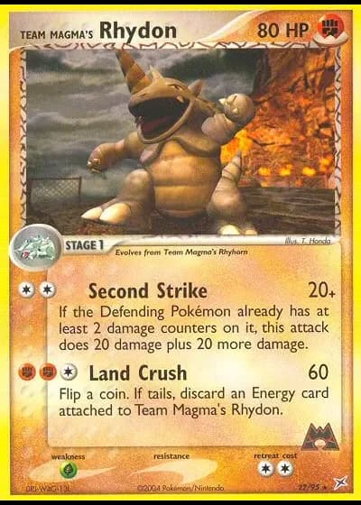 Team Magmas Rizeros #22/95 — EX Team Magma vs Team Aqua