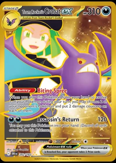 Team Rocket's Crobat ex #242/182 — Destined Rivals