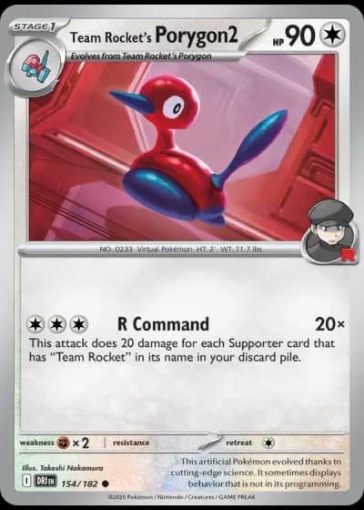Team Rocket's Porygon2 #154/182 — Destined Rivals