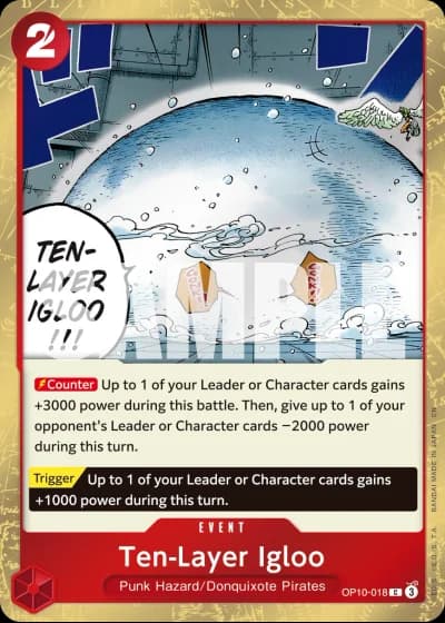 Ten-Layer Igloo (OP10-018) (Pirate Foil) — One Piece Card The Best Vol.2(PRB02)