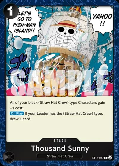 Thousand Sunny (ST14-017) (Pirate Foil) — One Piece Card The Best Vol.2(PRB02)