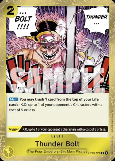 Thunder Bolt (OP03-121) (Jolly Roger Foil) — One Piece The Best (PRB01)