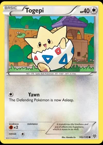 Togepi #102/135 — Plasma Storm