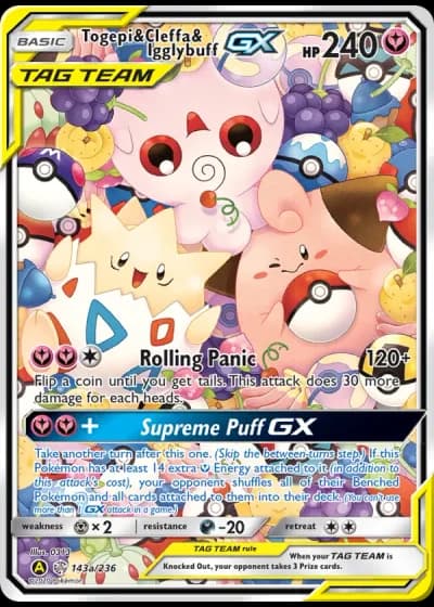 Togepi & Cleffa & Igglybuff GX #143/236 — Cosmic Eclipse