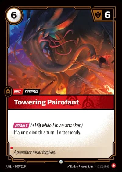 Towering Pairofant #008/308 — Unleashed