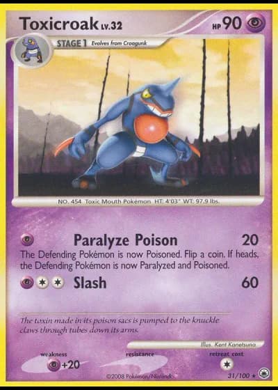 Toxicroak #31/100 — Majestic Dawn
