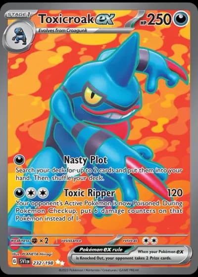 Toxicroak ex #232/198 — Scarlet & Violet