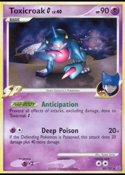 Toxicroak G #40/127 — Platino