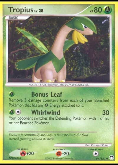 Tropius #64/123 — Tesori Misteriosi