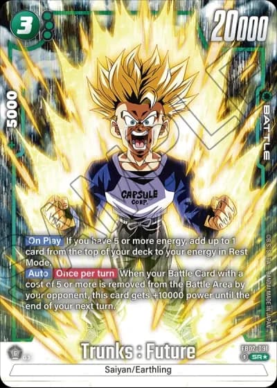 Trunks : Future (Alternative Art) FB02-091 — Blazing Aura (FB02)