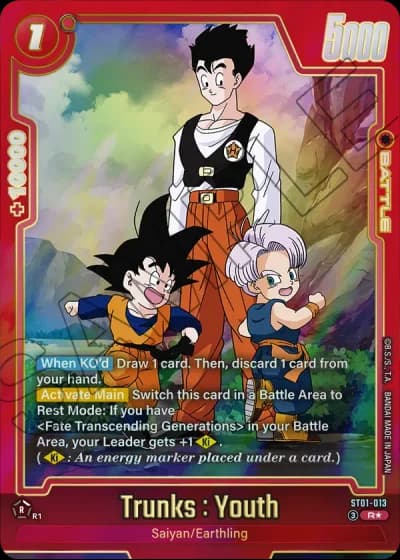 Trunks : Youth (Alternative Art) ST01-013 — Story Booster 01 (ST01)
