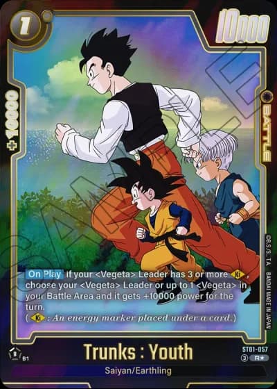 Trunks : Youth (Alternative Art) ST01-057 — Story Booster 01 (ST01)
