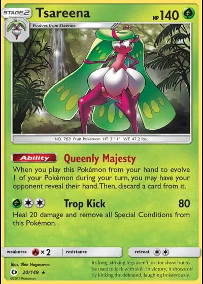 Tsareena (League Challenge 4th Place) #20/149 — Sun & Moon