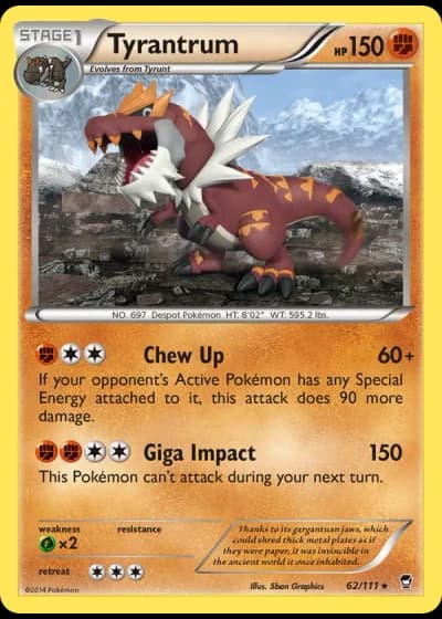 Tyrantrum #62/111 — Furious Fists