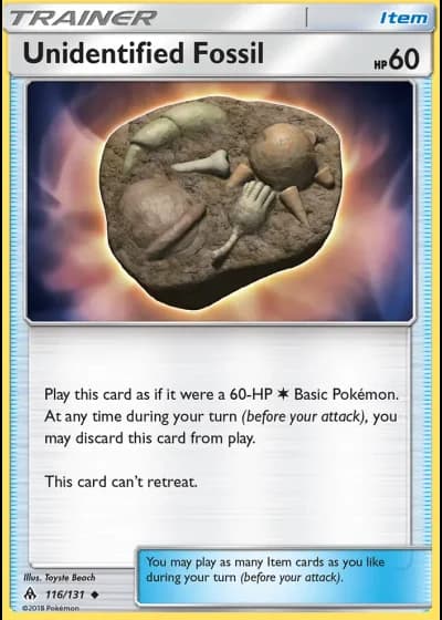Unidentified Fossil #116/131 — Forbidden Light