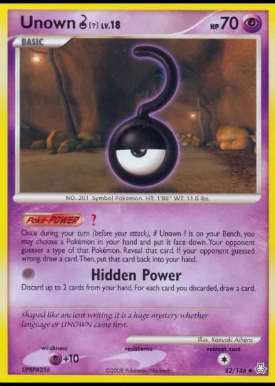 Unown ? #82/146 — Il Risveglio dei Miti