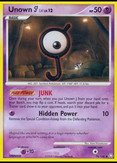 Unown J #76/146 — Il Risveglio dei Miti