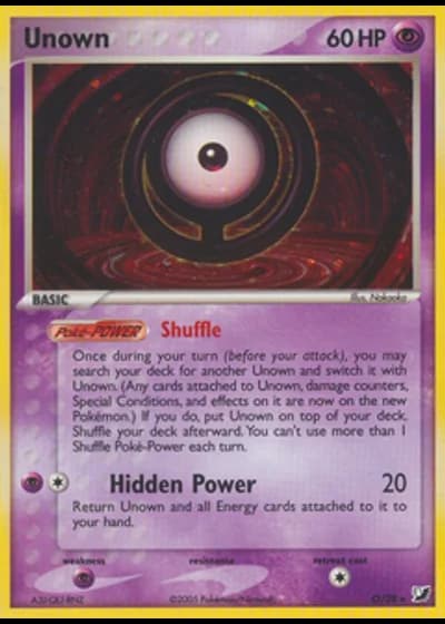 Unown O/28 — Unseen Forces Unown Collection
