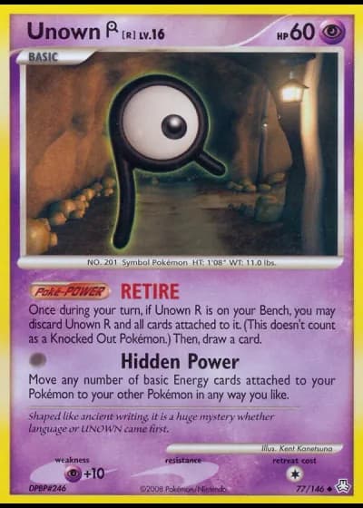Unown R #77/146 — Il Risveglio dei Miti