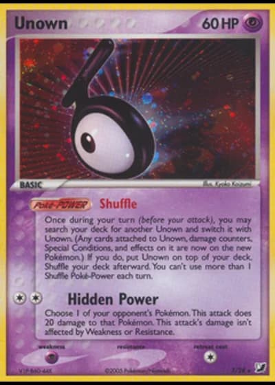 Unown T/28 — EX Forze Segrete Unown