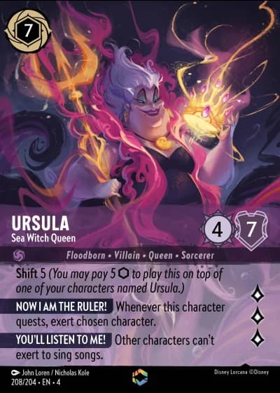 Ursula - Sea Witch Queen #208/204 — Ursula's Return
