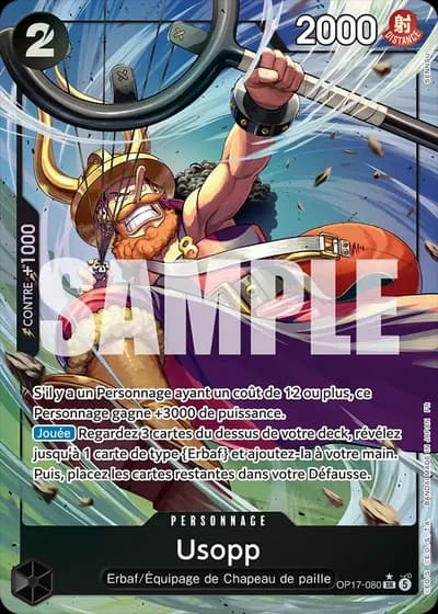 Usopp (OP17-080) (Alternative Art) — Les Guerriers les Plus Puissants au Monde (OP17)