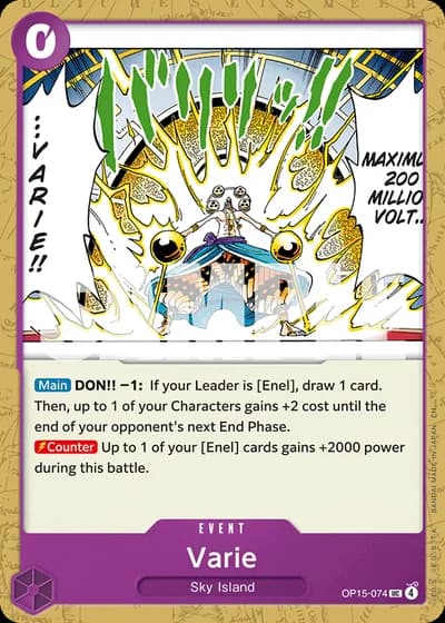 Varie (OP15-074) — Adventure on Kami's Island (OP15-EB04)