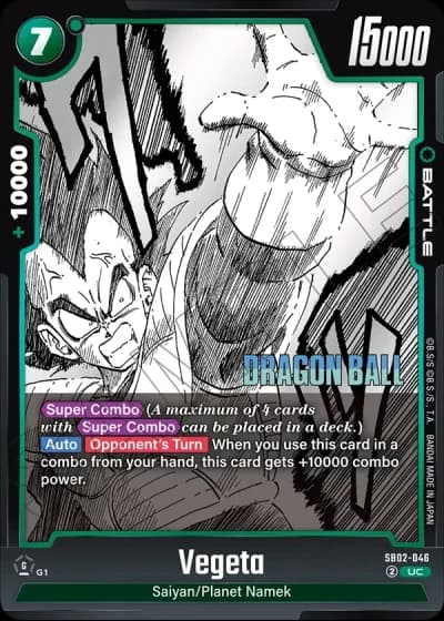 Vegeta SB02-046 — Manga Booster 02 (SB02)