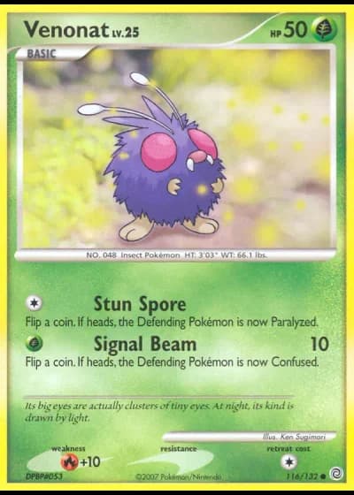 Venonat #116/132 — Secret Wonders