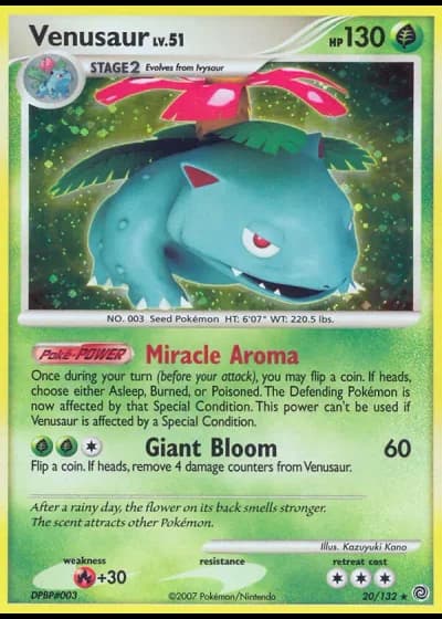 Venusaur #20/132 — Prodigi Segreti