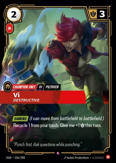 Vi, Destructive #036/352 — Origins