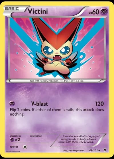 Victini (STAFF Prerelease) #43/101 — Noble Victories