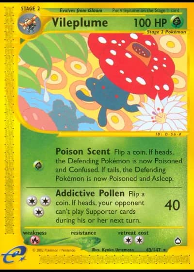 Vileplume #43/147 — Aquapolis