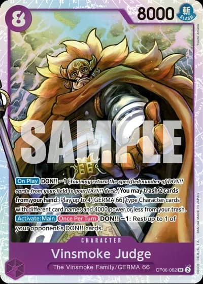 Vinsmoke Judge (OP06-062) — Wings of the Captain (OP06)