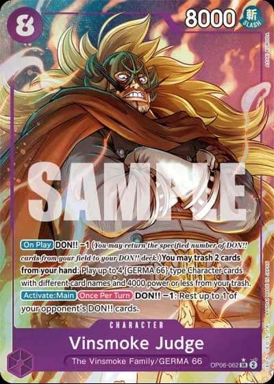 Vinsmoke Judge (OP06-062) (Alternative Art) — Wings of the Captain (OP06)