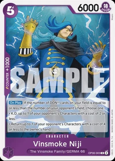 Vinsmoke Niji (OP06-065) (Reprint) — One Piece The Best (PRB01)