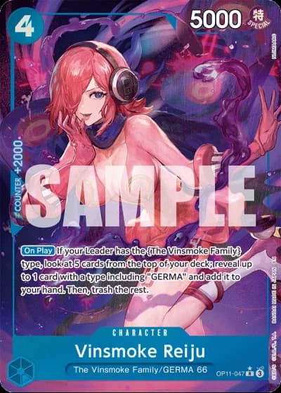 Vinsmoke Reiju (OP11-047) (Alternative Art) — A Fist of Divine Speed (OP11)