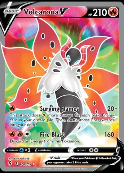 Volcarona V #170/203 — Evolving Skies