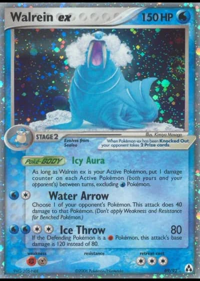 Walrein ex #89/92 — Legend Maker