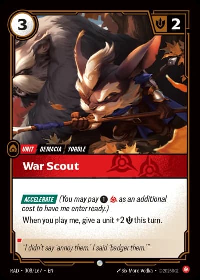 War Scout #008/189 — Radiance