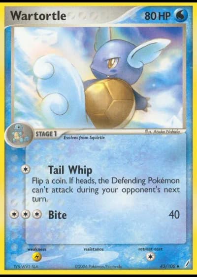 Wartortle #43/100 — Crystal Guardians