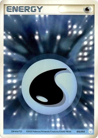 Water Energy #15/15 — Gift Box Mew • Lucario: Crawdaunt Quarter Deck
