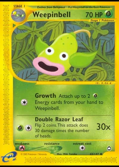 Weepinbell #65/147 — Aquapolis
