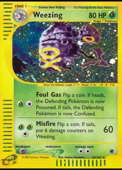Weezing #32/165 — Expedition Base Set