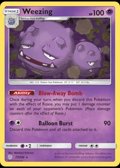 Weezing #77/236 — Cosmic Eclipse