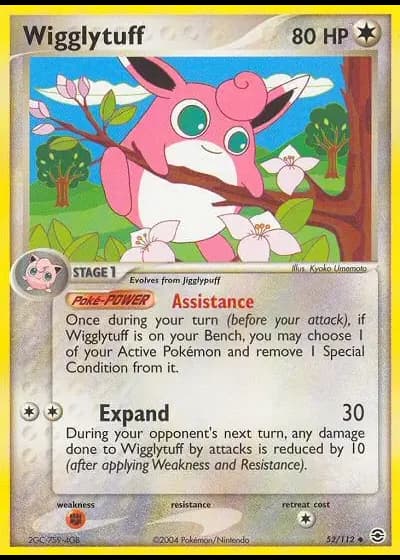 Wigglytuff #52/112 — EX RossoFuoco e VerdeFoglia