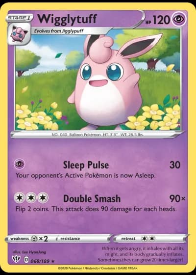 Wigglytuff #68/189 — Darkness Ablaze